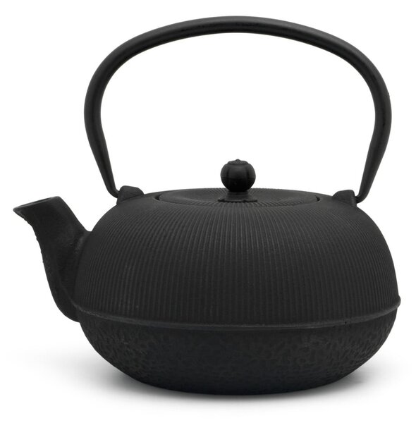Set da tè in porcellana nera e lega Sichuan - Bredemeijer