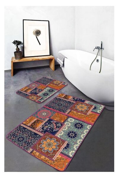 Set di tappetini per il bagno in velluto 2 pz 60x100 cm – Mila Home