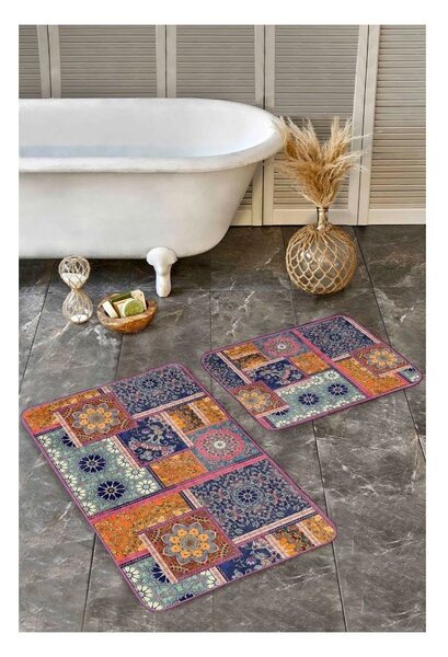 Set di tappetini per il bagno in velluto 2 pz 60x100 cm – Mila Home