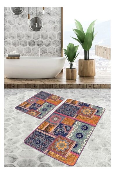 Set di tappetini per il bagno in velluto 2 pz 60x100 cm – Mila Home