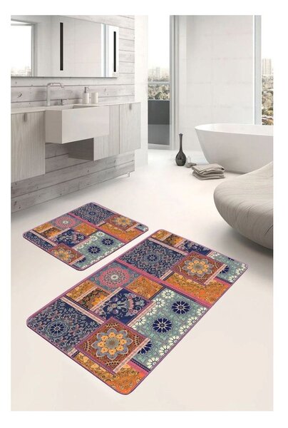 Set di tappetini per il bagno in velluto 2 pz 60x100 cm – Mila Home