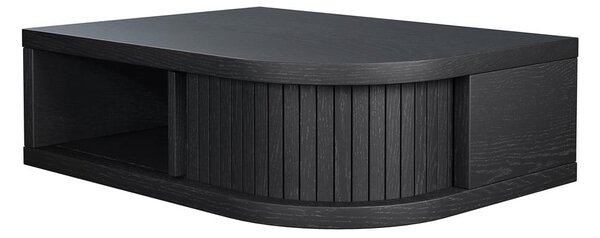 Comodino nero con effetto rovere Farsta – Woodman