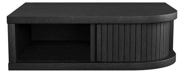 Comodino nero con effetto rovere Farsta – Woodman