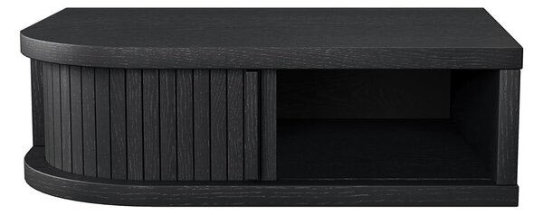 Comodino nero con effetto rovere Farsta – Woodman