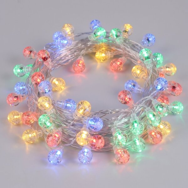 Aigostar - Catena luminosa LED da esterno per Natale 50 LED/8 funzioni 8 m IP44 multicolore