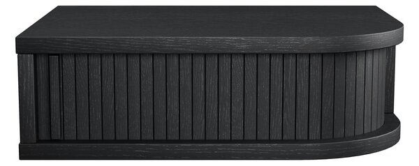 Comodino nero con effetto rovere Farsta – Woodman