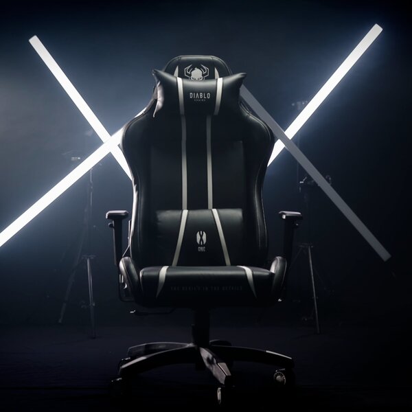 Sedia da gaming Diablo X-One 2.0 King Size: Bianco-Nero