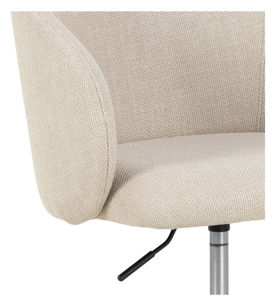 Sedia da ufficio beige Eleanor – Actona