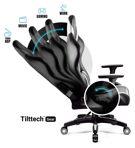 Sedia da gaming Diablo X-Horn 2.0 King Size: Nero-Bianco