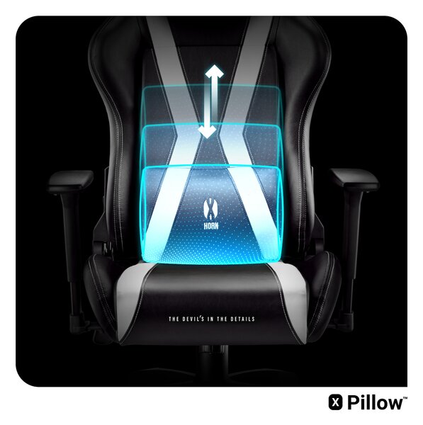 Sedia da gaming Diablo X-Horn 2.0 King Size: Nero-Bianco