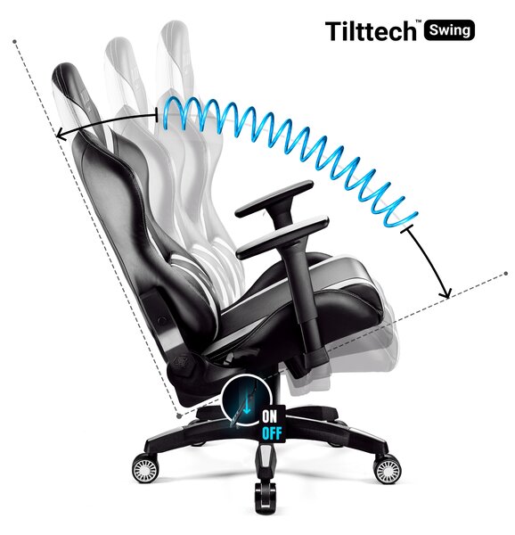 Sedia da gaming Diablo X-Horn 2.0 King Size: Nero-Bianco