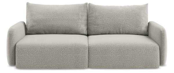 Divano grigio chiaro allungabile/con contenitore 238 cm Kalena – Makamii