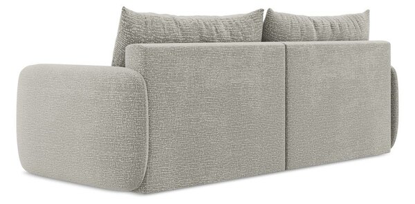 Divano grigio chiaro allungabile/con contenitore 238 cm Kalena – Makamii