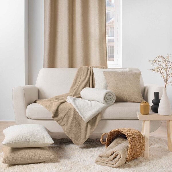 Cuscino decorativo in bouclé 45x45 cm Wooly – douceur d'intérieur