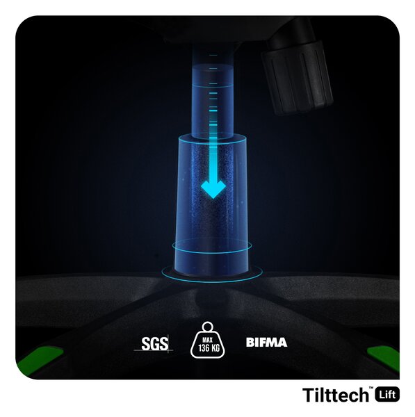 Sedia da gaming Diablo X-One 2.0 Normal Size: Nero-verde