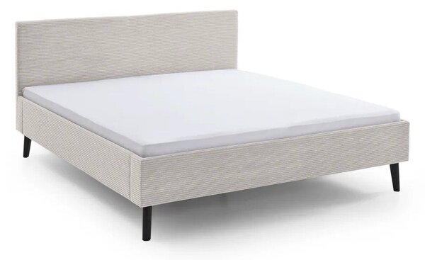 Letto matrimoniale imbottito beige rete non inclusa 180x200 cm Avola – Meise Möbel