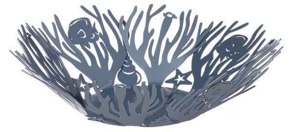 Arti e Mestieri Centro tavola grande in metallo con tema marino con coralli e pesci - Nettuno