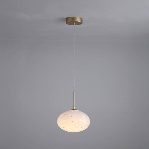 Searchlight Lampada a sospensione in vetro Confetti, dimmerabile, Ottone / Oro, Soggiorno / Sala da pranzo, Vetro, Moderno, Lampada a sospensione