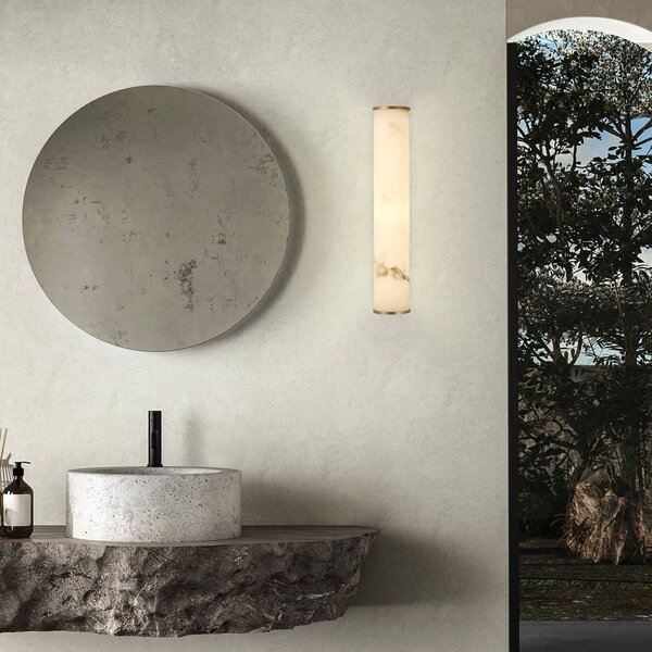Searchlight Applique da parete Wales, dimmerabile, Ottone / Oro, Bagno, Metallo, Applique