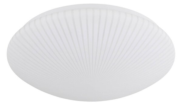 Searchlight Plafoniera a LED Malta, Bianco / Opale, Soggiorno / Sala da pranzo, Plastica, Plafoniera LED