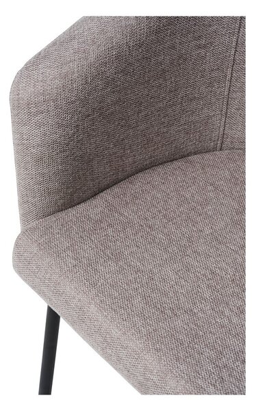 Sedia da pranzo grigio chiaro in imbottito con braccioli Easton – Unique Furniture