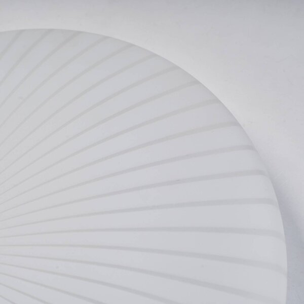 Searchlight Plafoniera a LED Malta, Bianco / Opale, Soggiorno / Sala da pranzo, Plastica, Plafoniera LED