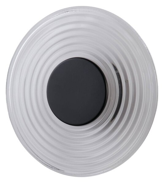 Searchlight Applique da parete a LED Cleo, dimmerabile, Chiaro / Trasparente, Soggiorno / Sala da pranzo, Vetro, Moderno, Applique a LED
