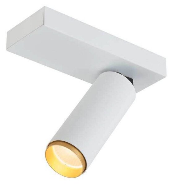LOOM DESIGN Faretto da soffitto LED X-Beam, 1 luce, bianco dimmerabile, Bianco / Opale, Soggiorno / Sala da pranzo, Alluminio, Moderno