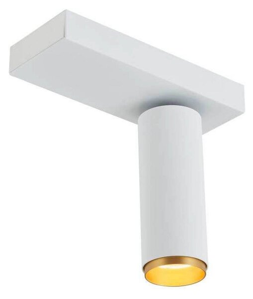 LOOM DESIGN Faretto da soffitto LED X-Beam, 1 luce, bianco dimmerabile, Bianco / Opale, Soggiorno / Sala da pranzo, Alluminio, Moderno