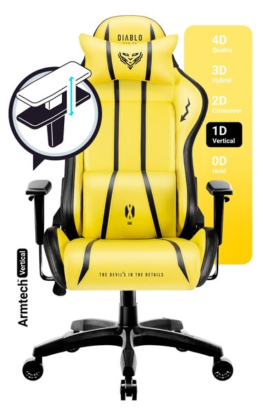 Sedia da gaming Diablo X-One 2.0 Normal Size: Electric Yellow