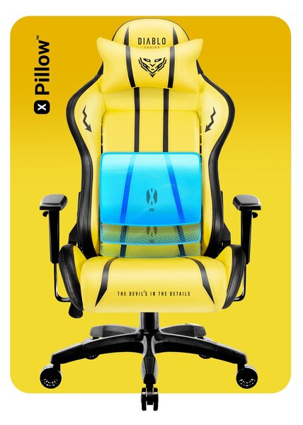 Sedia da gaming Diablo X-One 2.0 Normal Size: Electric Yellow