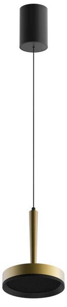 LOOM DESIGN lampada LED a sospensione Nyx P1, ottone, alluminio dimmerabile, Ottone / Oro, Soggiorno / Sala da pranzo, Alluminio, Moderno