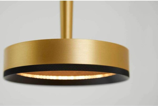 LOOM DESIGN lampada LED a sospensione Nyx P1, ottone, alluminio dimmerabile, Ottone / Oro, Soggiorno / Sala da pranzo, Alluminio, Moderno