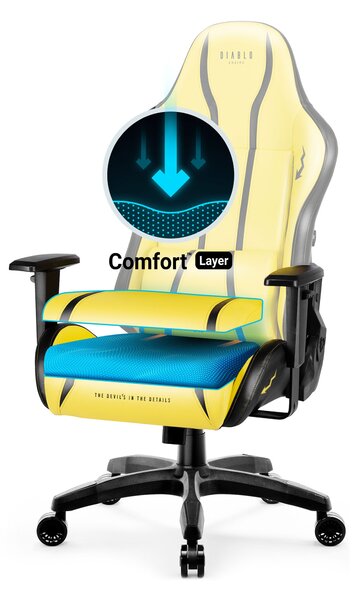 Sedia da gaming Diablo X-One 2.0 Normal Size: Electric Yellow