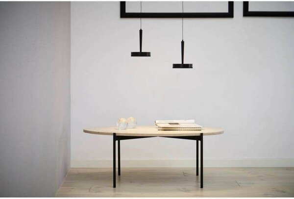 LOOM DESIGN lampada LED a sospensione Nyx P1, nera, alluminio dimmerabile, Nero, Soggiorno / Sala da pranzo, Alluminio, Moderno