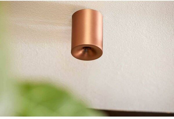 LOOM DESIGN plafoniera LED Nyx, bronzo, IP54 dimmerabile, Bronzo / Ottone antico, Bagno, Alluminio, Moderno, Plafoniere LED