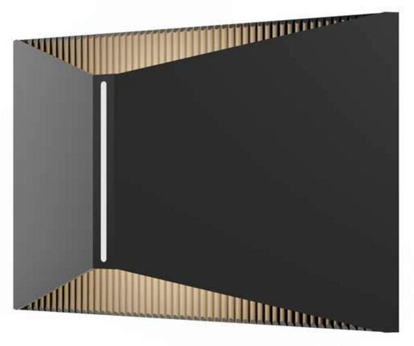 LOOM DESIGN Applique da esterni a LED X, dimmerabile, Nero, Alluminio, Moderno, Applique LED da esterni