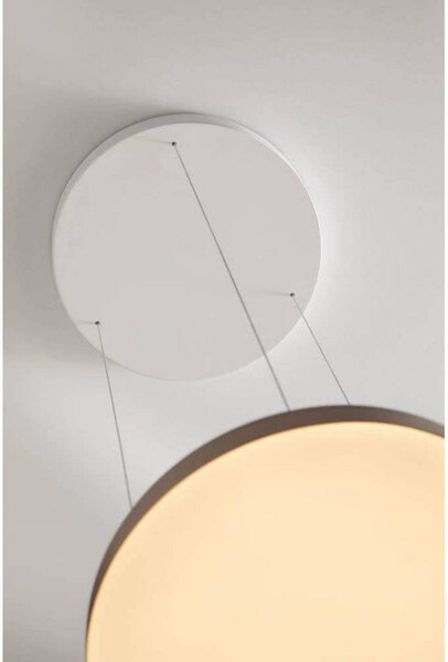 LOOM DESIGN Lampada LED a sospensione Avela, grigio, alluminio, Ø 36 cm dimmerabile, Alluminio / Grigio / Zincato, Soggiorno / Sala da pranzo, Alluminio, Moderno