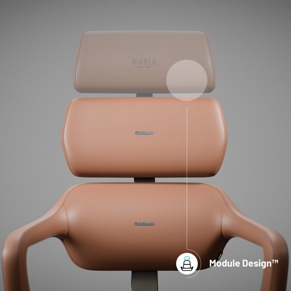 Sedia da scrivania Diablo V-Modular: Sugar Brown