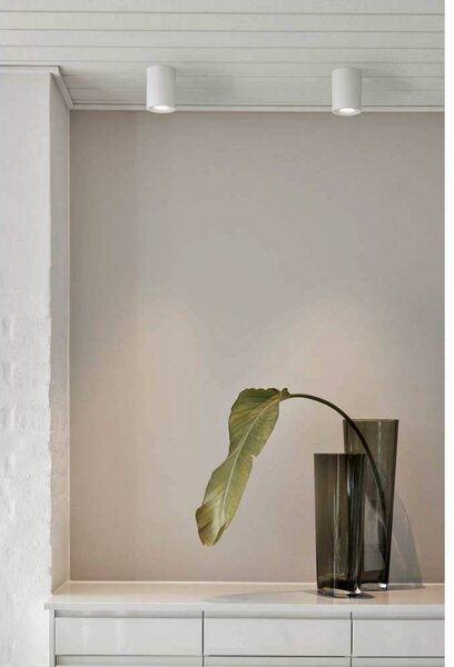 LOOM DESIGN plafoniera LED Nyx, bianca, IP54 dimmerabile, Bianco / Opale, Bagno, Alluminio, Moderno, Plafoniere LED
