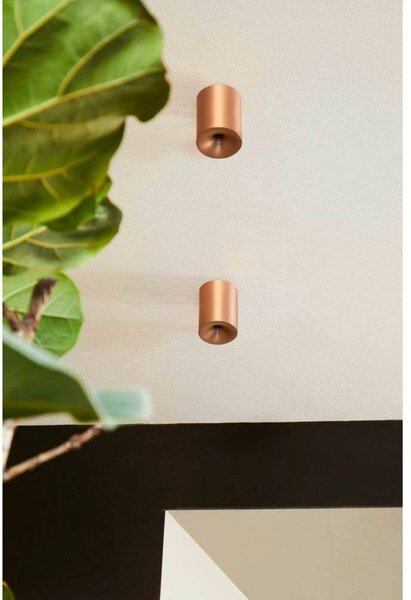 LOOM DESIGN plafoniera LED Nyx, bronzo, IP54 dimmerabile, Bronzo / Ottone antico, Bagno, Alluminio, Moderno, Plafoniere LED