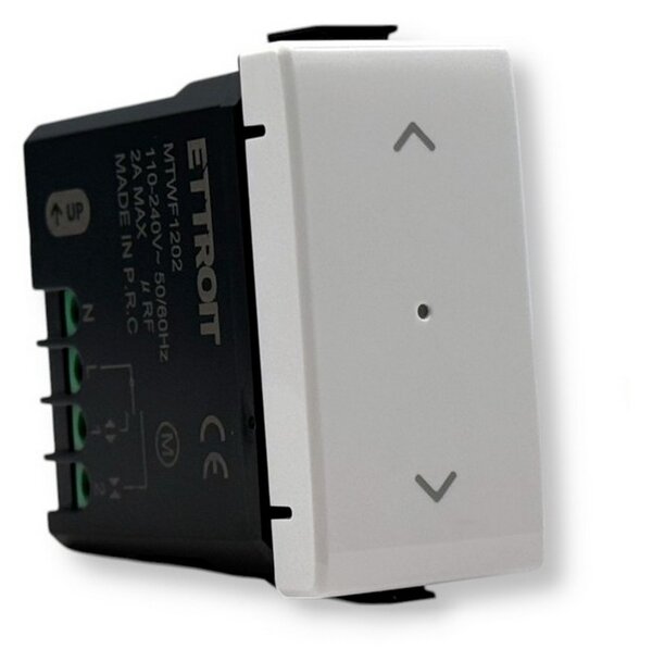 Doppio Pulsante con frecce Smart Tuya Wi-Fi bianco compatibile anche con BTicino Matix