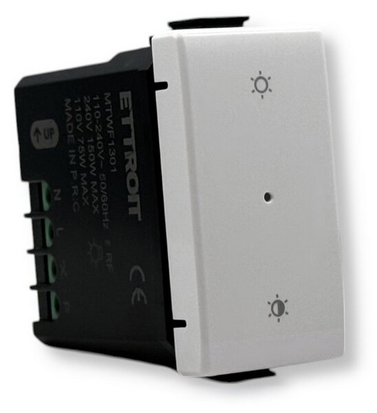 Interruttore Dimmer Smart Tuya Wi-Fi bianco compatibile anche con BTicino Matix