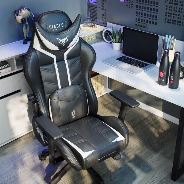 Sedia gaming Diablo X-Ray 2.0 Small Size, Bianco e nero