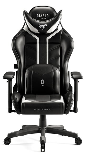 Sedia gaming Diablo X-Ray 2.0 Small Size, Bianco e nero