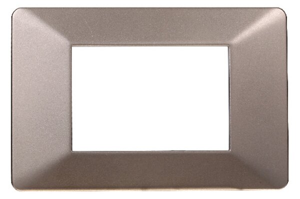 Placca 3 moduli 503 in plastica bronzo compatibile anche con Vimar Plana