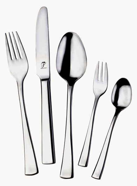 Set di 30 posate in acciaio inossidabile lucido Carmen, 6 persone