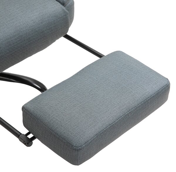 Vinsetto Sedia da Ufficio Ergonomica Poltrona da Computer Girevole a 360° Regolabile in Altezza con Poggiatesta e Braccioli Imbottiti con Poggiapiedi Similpelle 68 x 80 x 120–126 cm