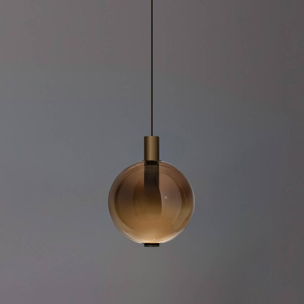 OLEV Lampada a sospensione in vetro Beam Stick Nuance, dimmerabile, Marrone / Ruggine, Soggiorno / Sala da pranzo, Vetro, Design, Lampada a sospensione