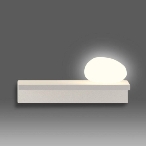 Vibia Applique da parete a LED Suite, Bianco / Opale, Soggiorno / Sala da pranzo, Plastica, Design, Applique a LED